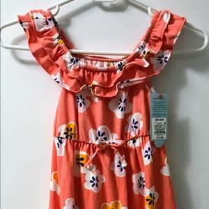 Cat and Jack Girls Summer Flower Cotton Dress